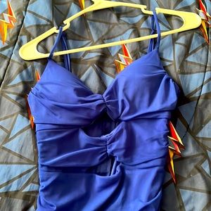 Royal blue mini dress